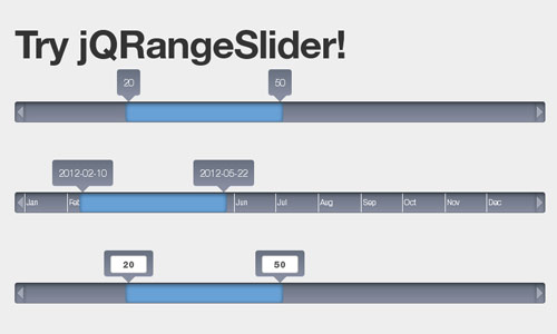 jQuery Slider - jQRange Slider